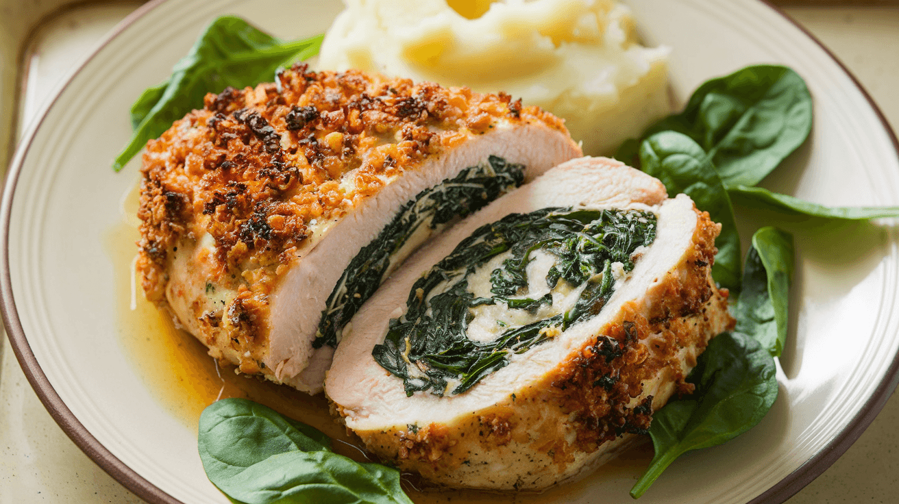 spinach stuffed chicken breast