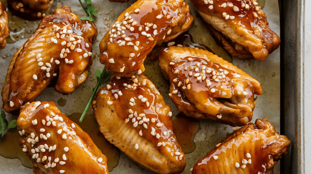 easy honey garlic chicken wings