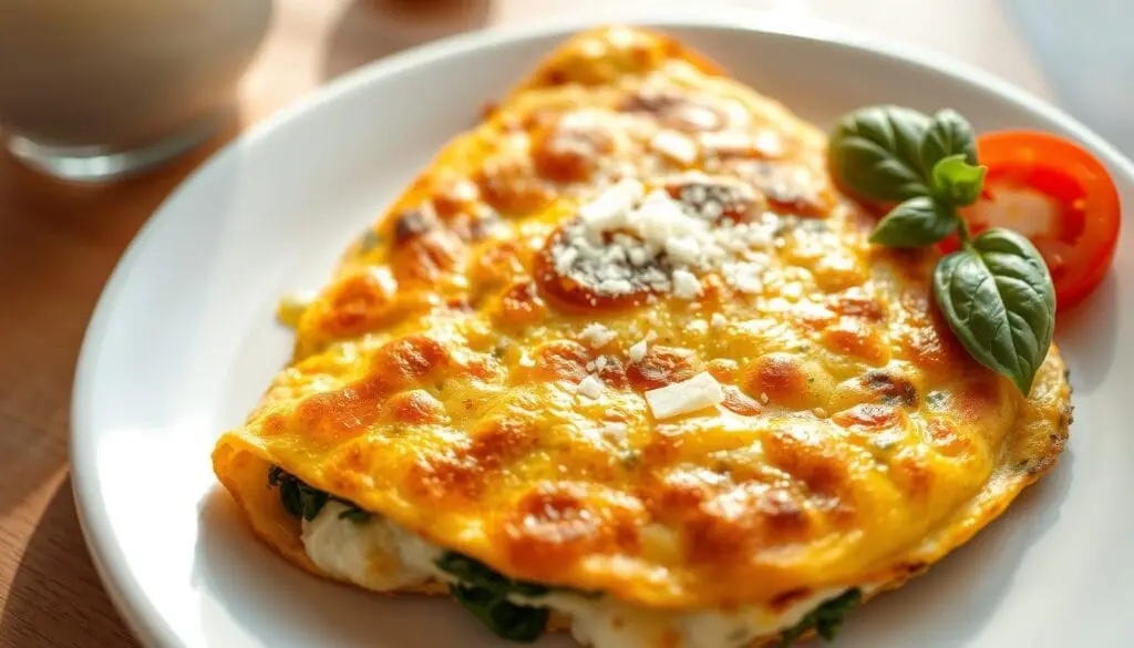 Healthy Spinach Omelette Breakfast