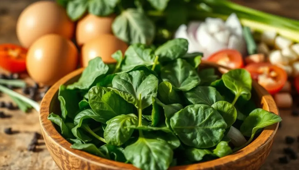 Spinach Omelette Ingredients