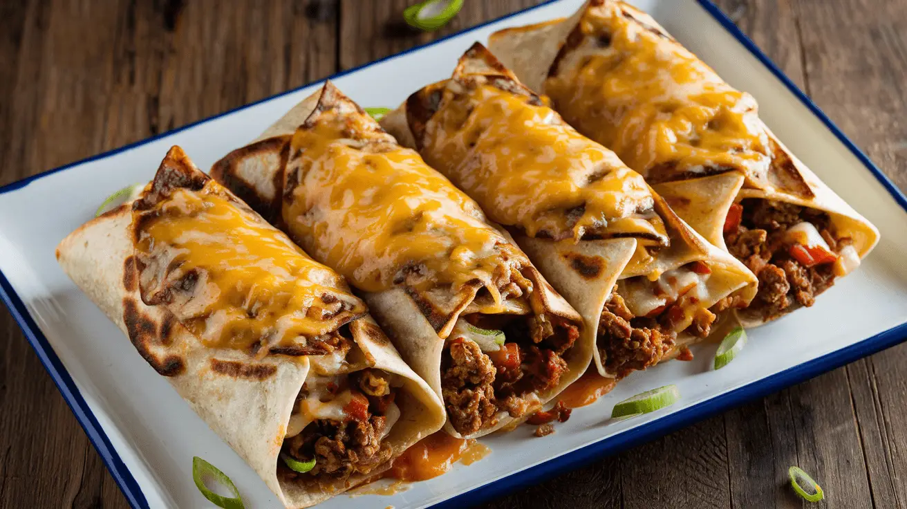 loaded cheesy pocket tacos