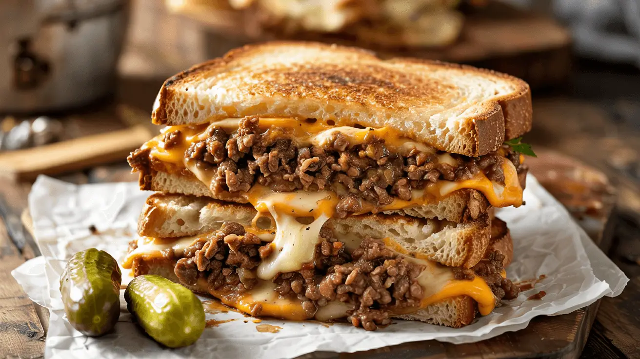 sloppy joe grilled cheese
