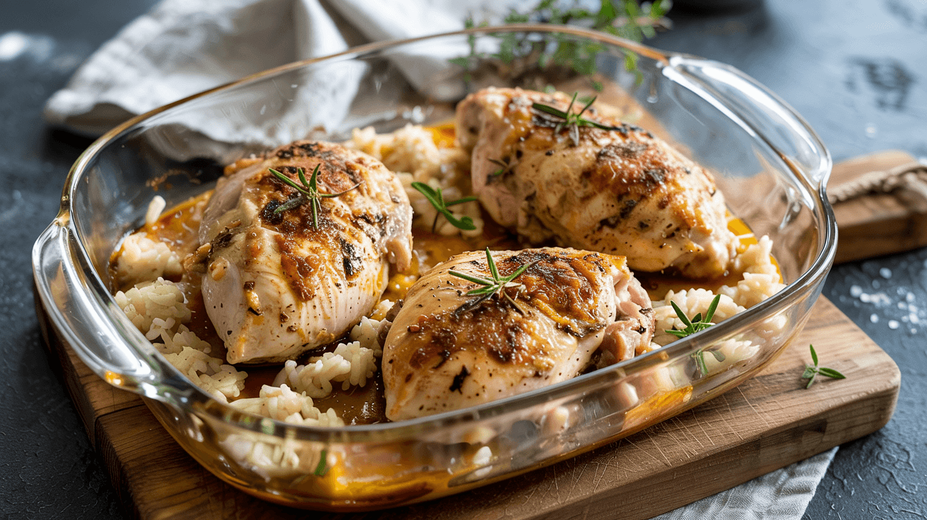 forgotten chicken and rice