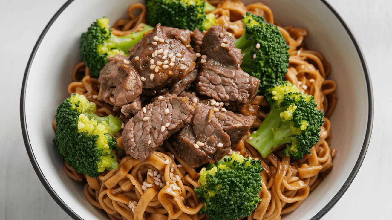 beef and broccoli lo mein