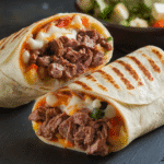 nacho cheese beef wrap