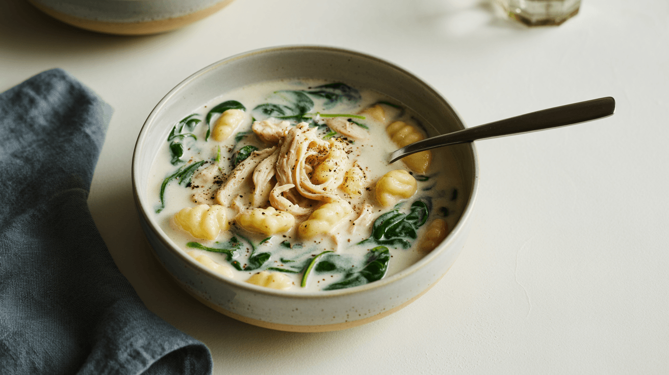 crockpot chicken gnocchi soup