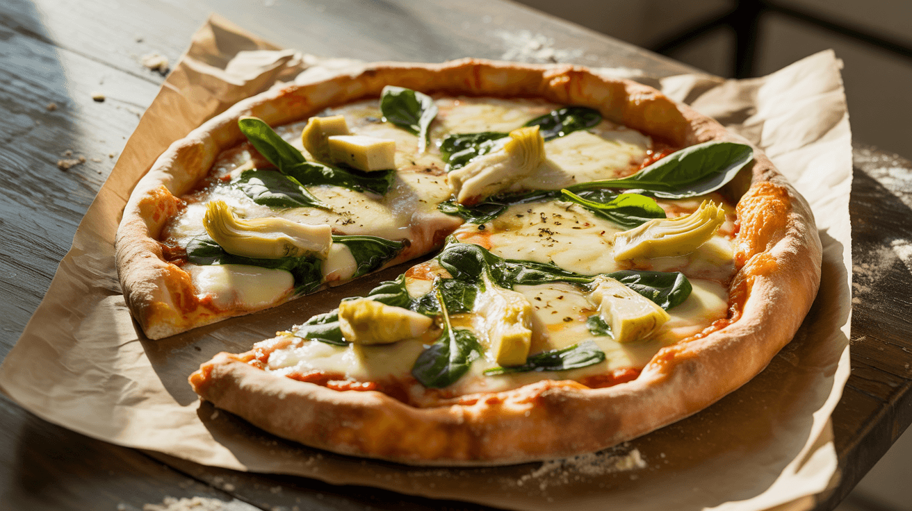 Spinach Artichoke Pizza