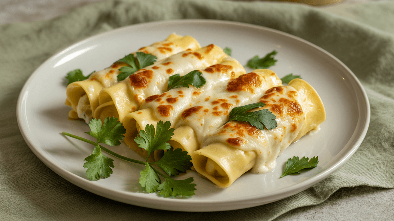 White Chicken Enchiladas