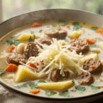Creamy Parmesan Italian Sausage Soup