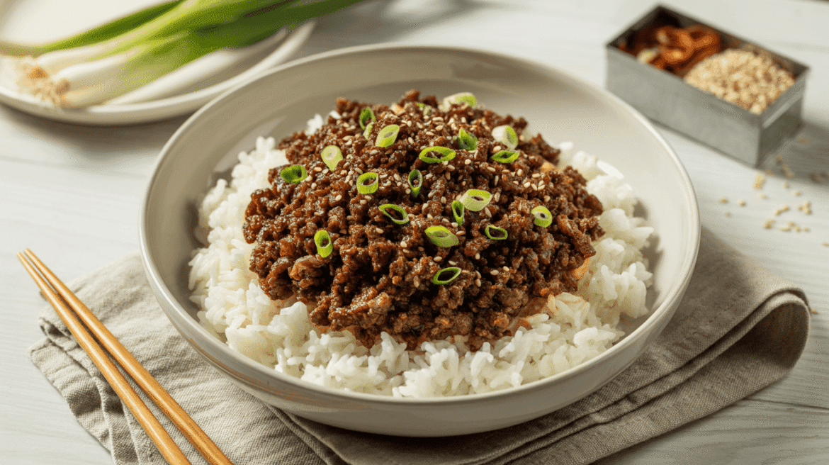 Korean Ground Beef Bowl