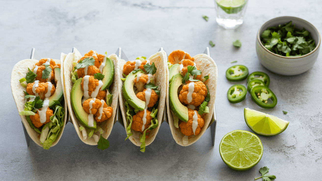 Buffalo Cauliflower Tacos
