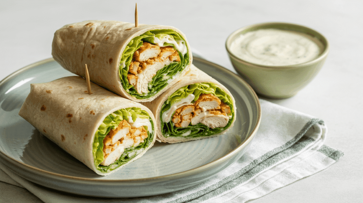 chicken caesar wrap