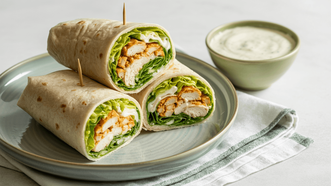 chicken caesar wrap