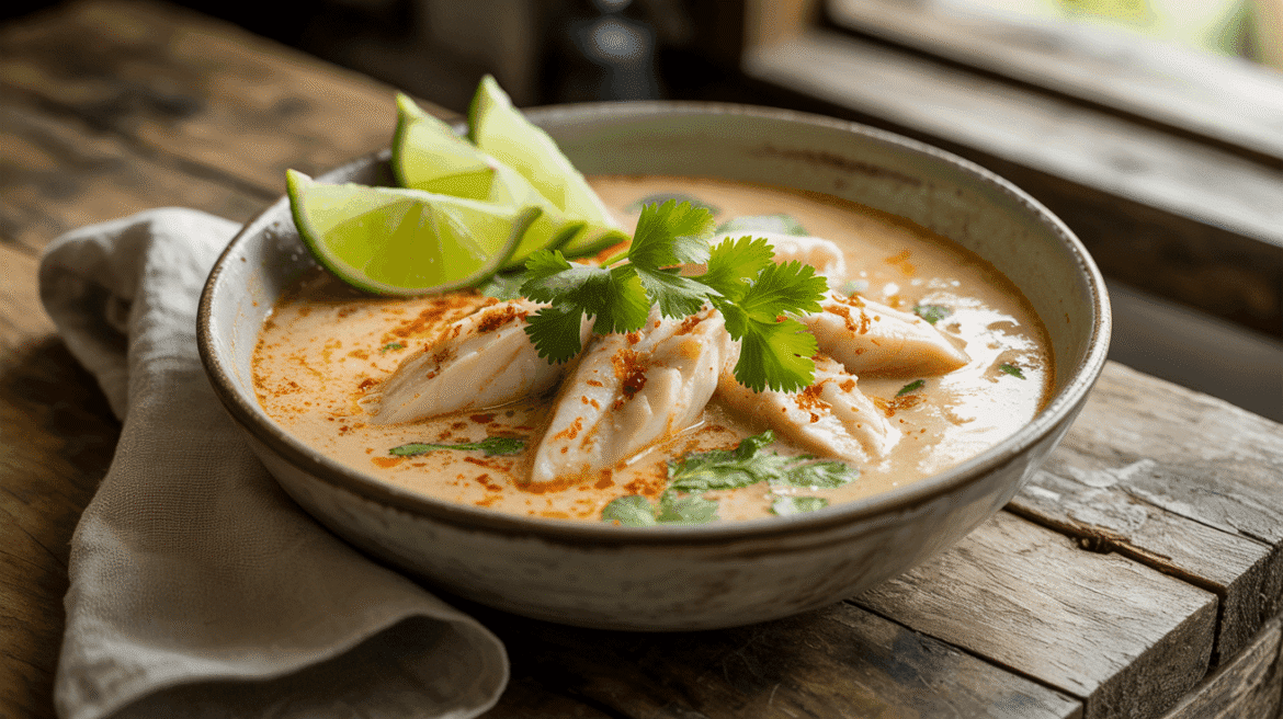 coconut lime fish soup
