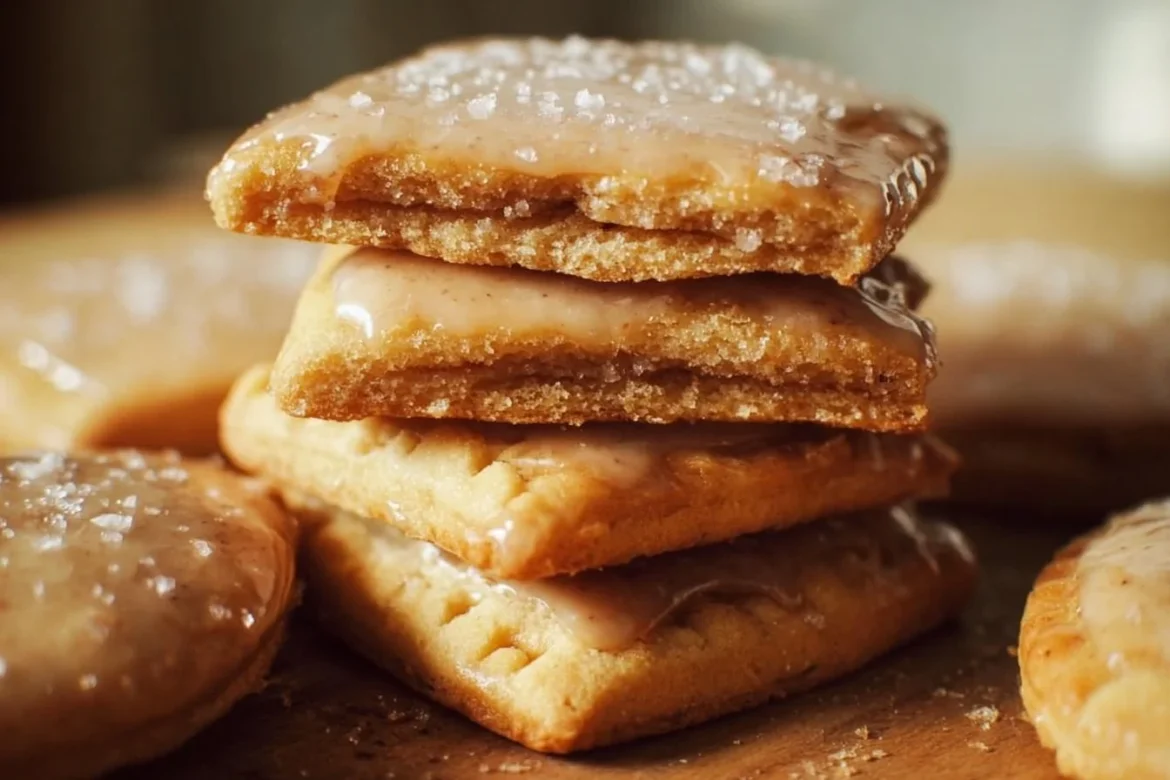 Delicious Brown Sugar Pop Tart Cookies with icing and sprinkles