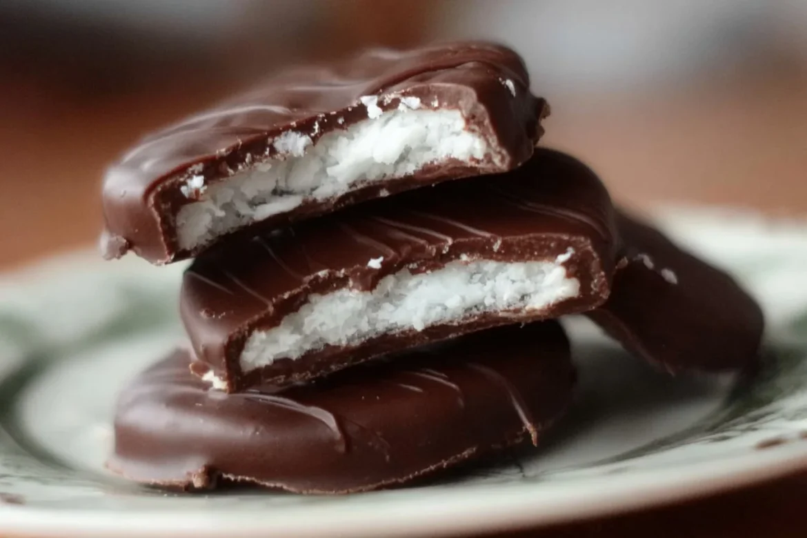 Homemade Copycat York Peppermint Patties recipe ingredients and final product