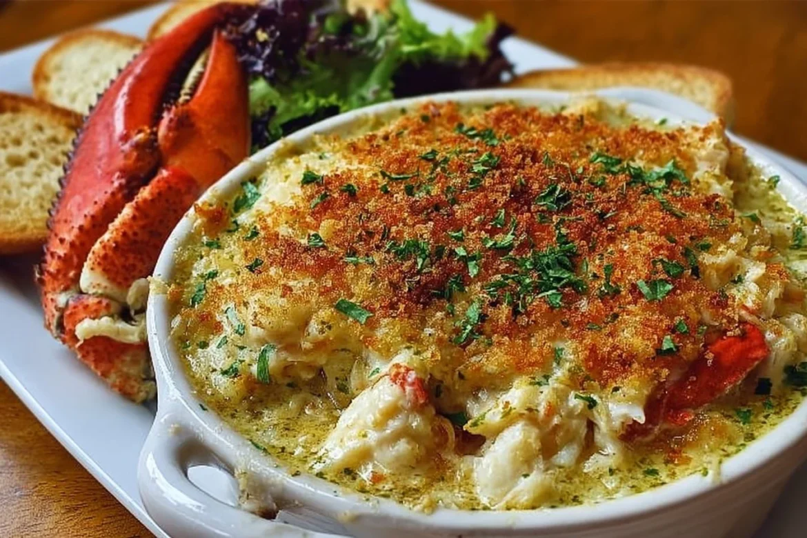 Delicious creamy crab imperial dish served in a elegant bowl