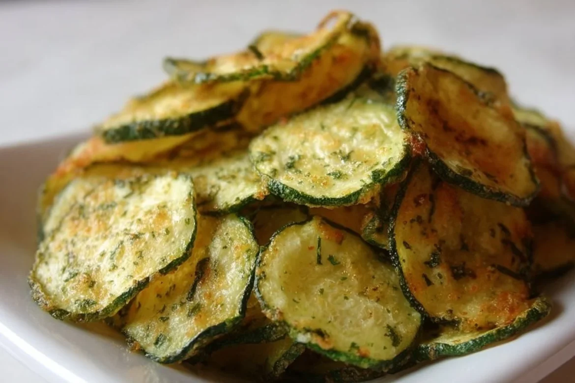 Crunchy Ranch Cucumber Chips served in a bowl for a healthy snack option
