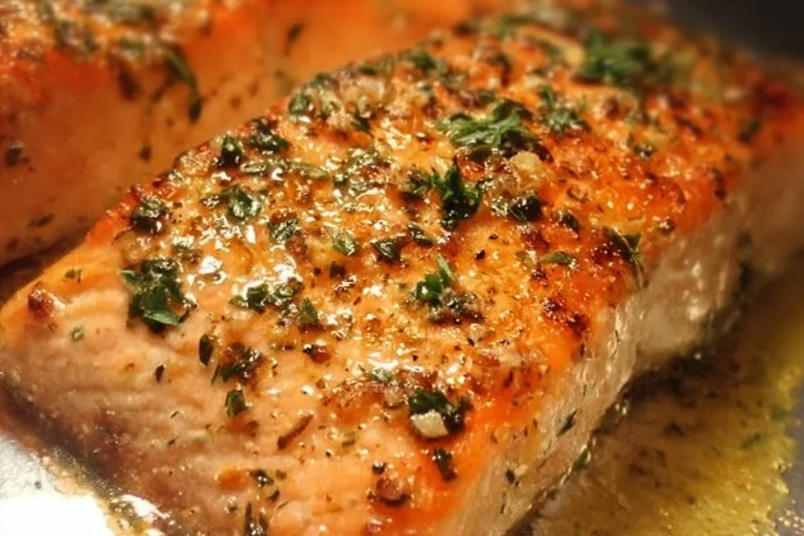 Easy garlic butter baked salmon deliciously prepared for healthy eating