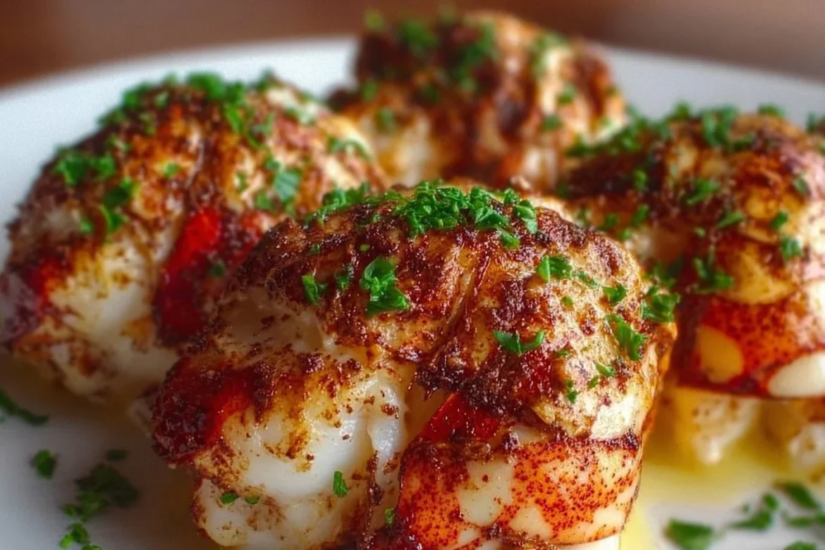 Lobster and Crab Butter Bombs served on a plate, perfect for seafood lovers.