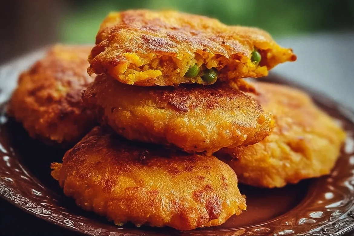Gluten-free vegan spiced samosa patties served on a plate