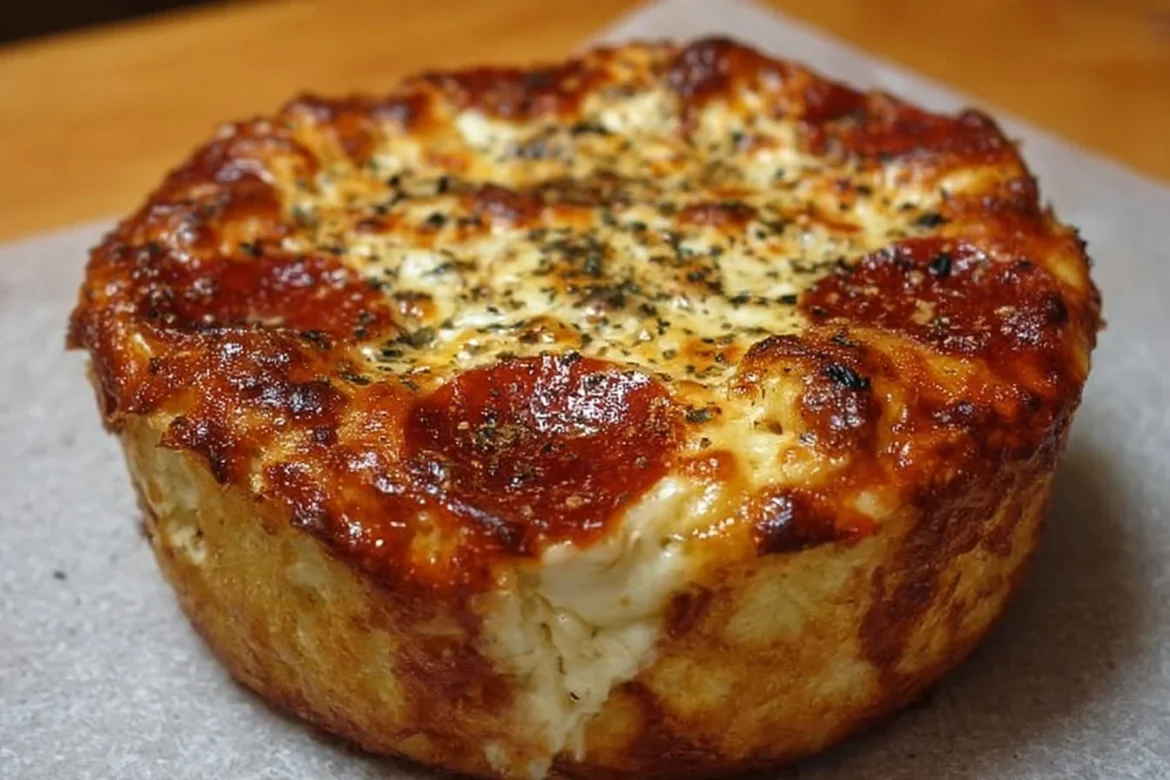 Delicious Cottage Cheese Pizza Bowl garnished with fresh ingredients