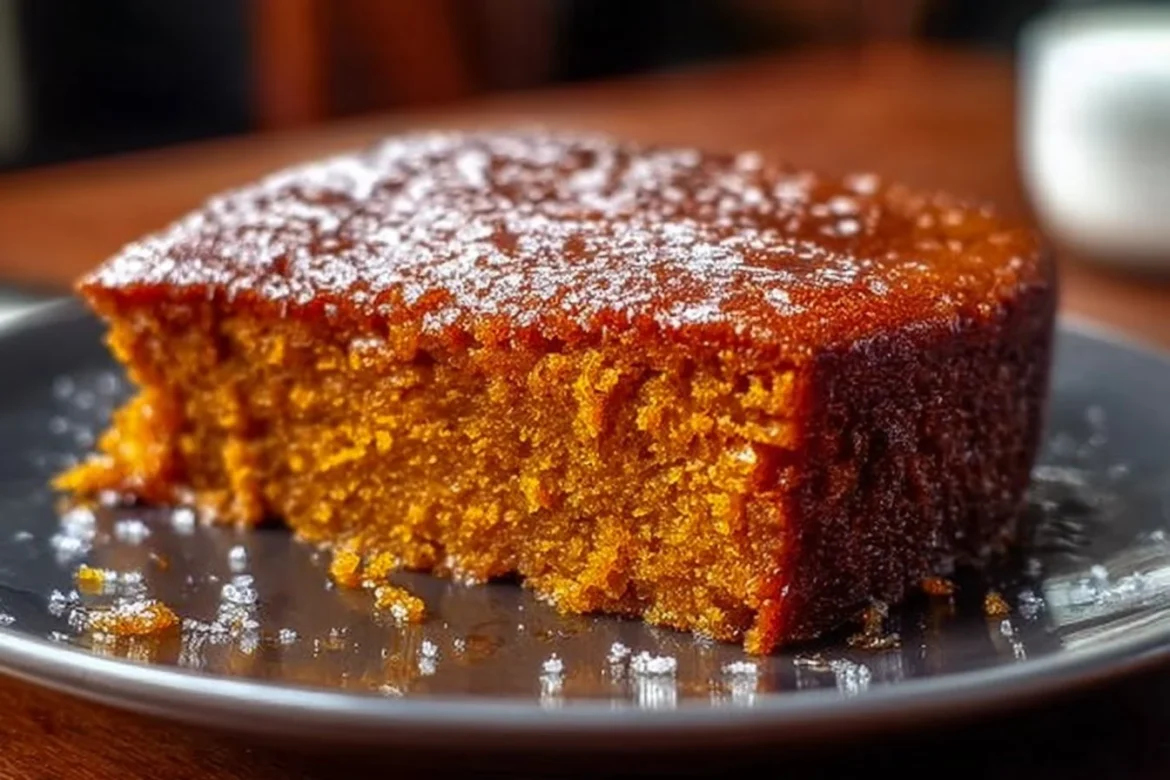 Flourless sweet potato ginger cake with a moist texture and rich flavor