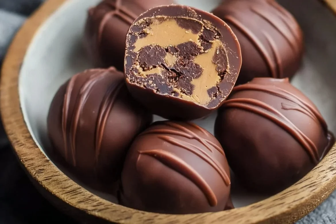 Keto Peanut Butter Chocolate Fat Bombs - delicious low-carb snacks