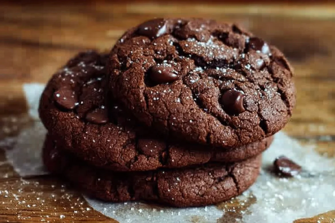 Delicious chocolate cake mix cookies fresh from the oven