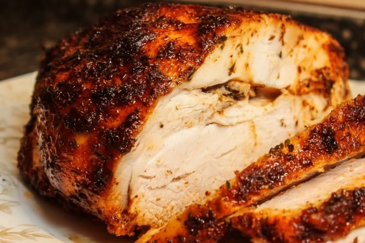 Easy roasted turkey breast recipe with herbs and spices
