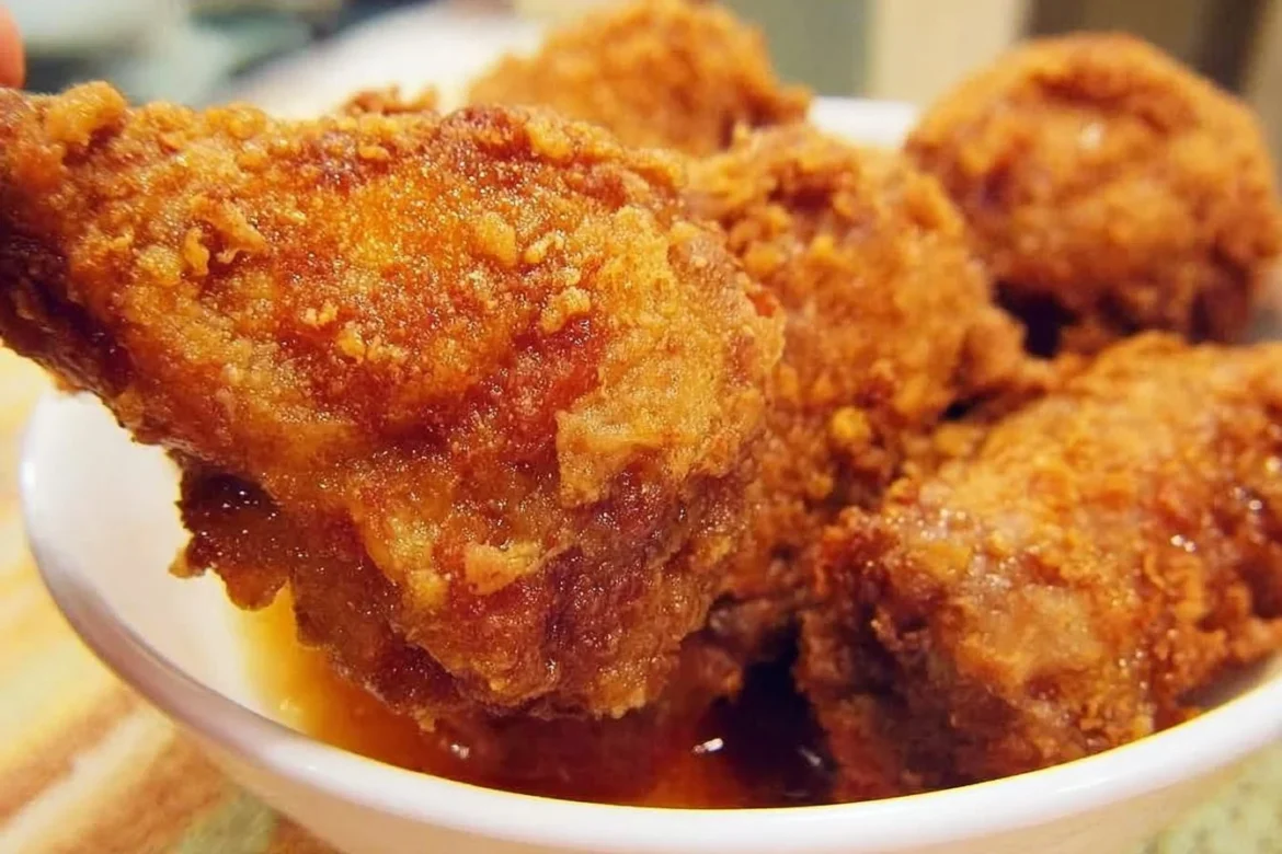 Delicious Filipino Fried Chicken, golden brown and crispy, served on a plate.