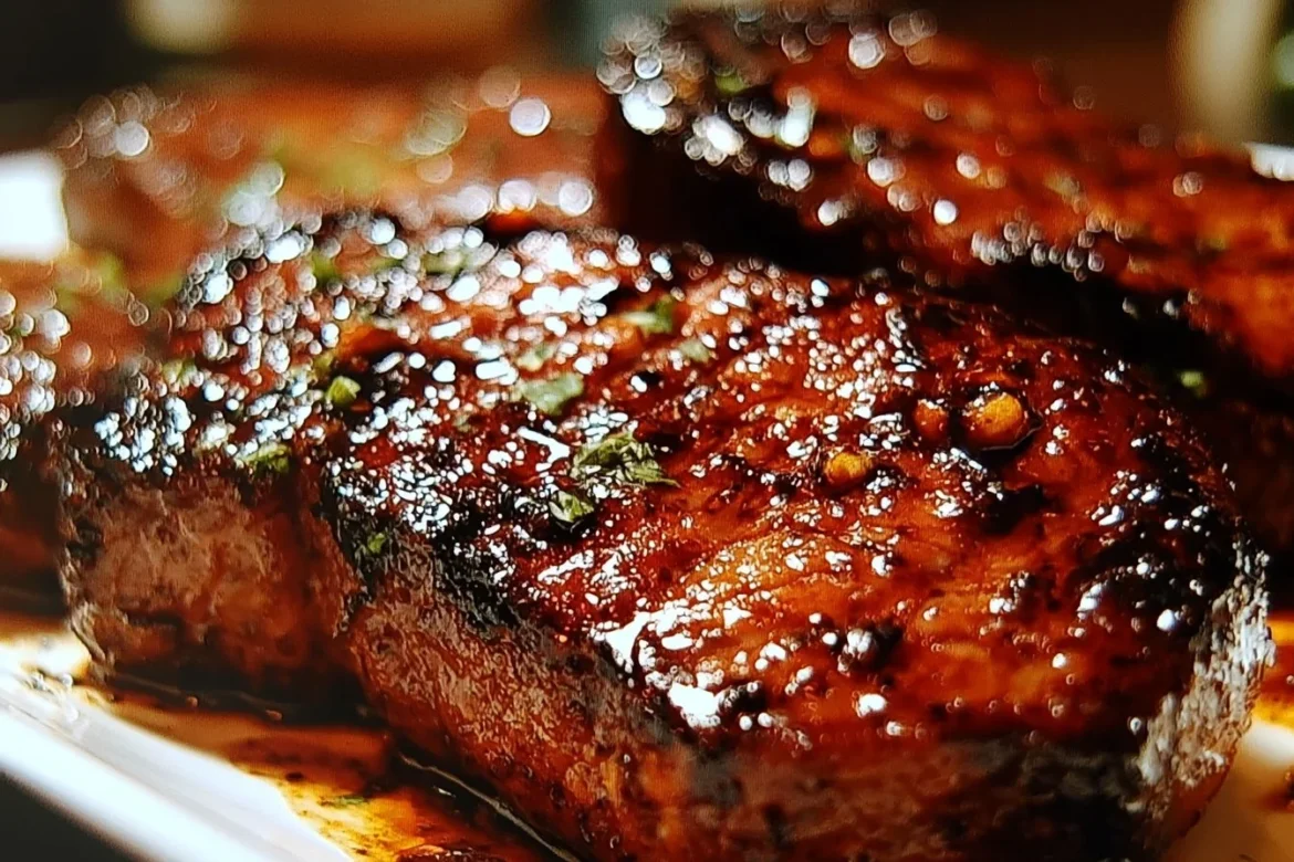 Balsamic Brown Sugar Steak Marinade in a bowl ready for marinating steaks