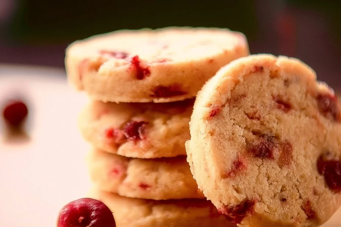 Delicious Cherry Icebox Cookies arranged on a plate, perfect for dessert lovers.
