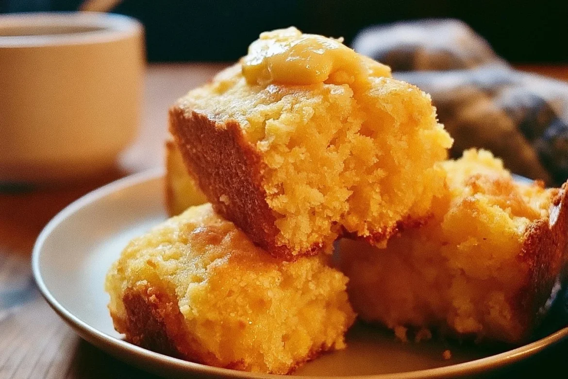 Cornbread Butter Swim Biscuits fresh out of the oven, golden and fluffy.