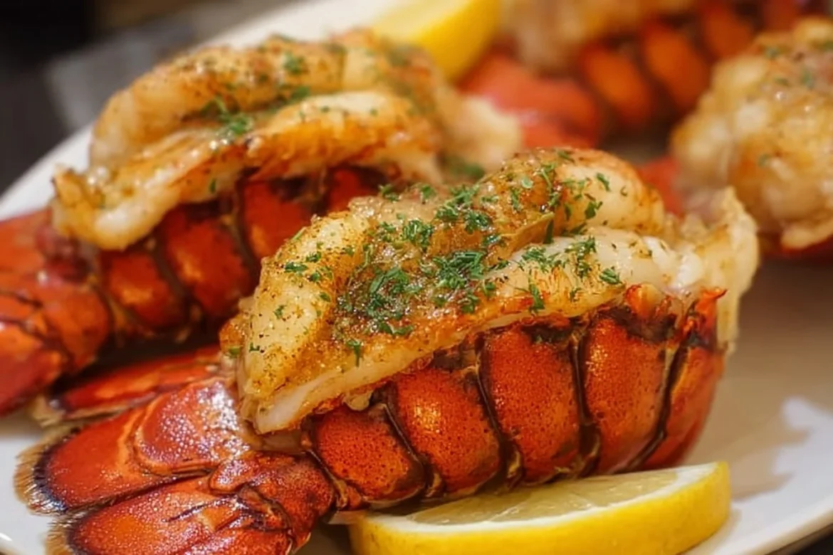 Instant Pot lobster tail cooked to perfection with butter and seasonings