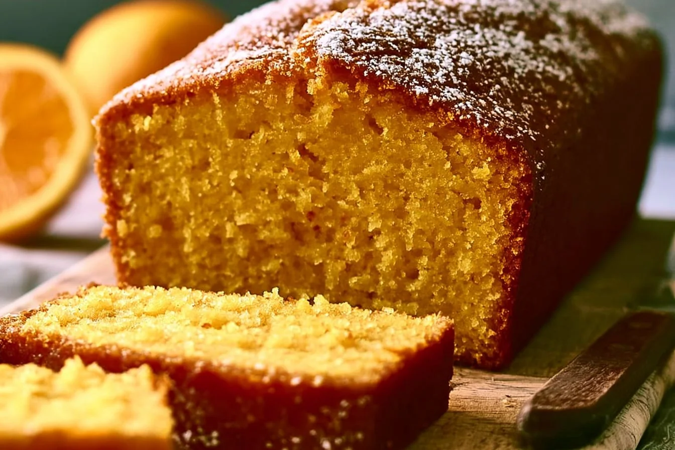 Deliciously moist orange loaf cake with vibrant citrus flavor