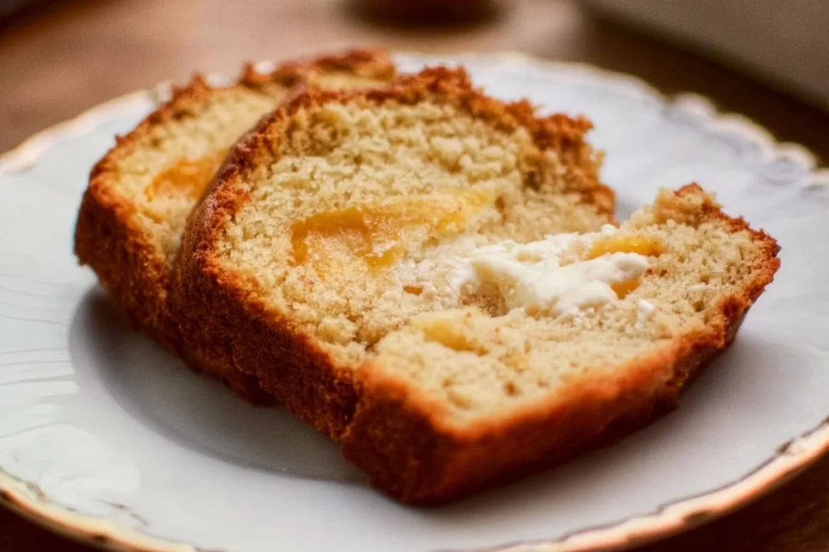 Delicious Southern Peach Bread with fresh peaches and warm spices