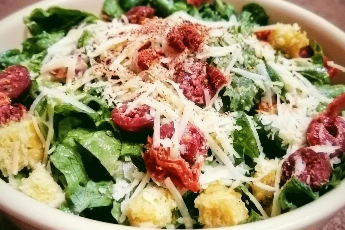Delicious Scala Chopped Salad with fresh vegetables and toppings