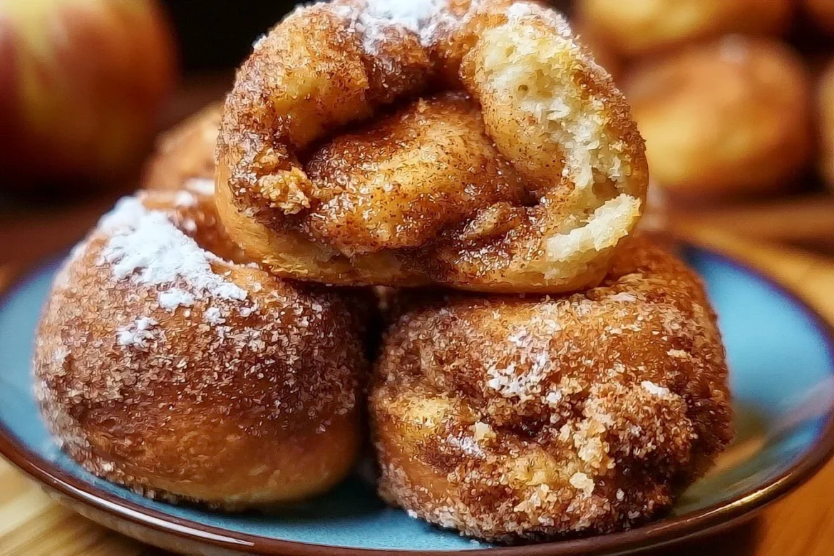 Delicious Air Fryer Apple Pie Bombs with crispy crust and apple filling