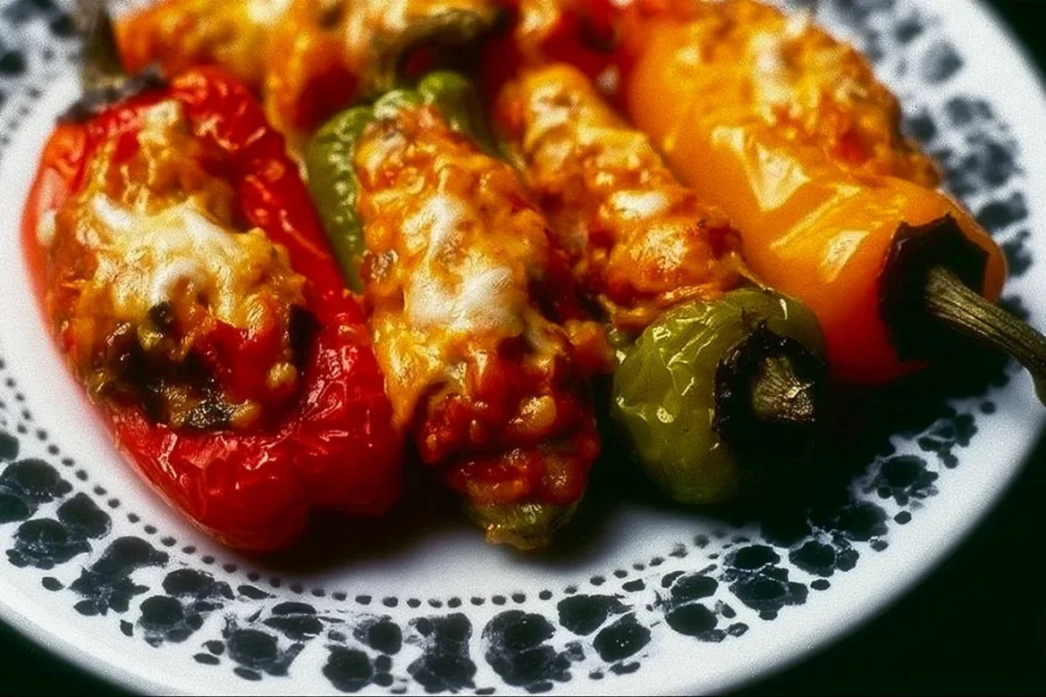 Deliciously stuffed chili peppers with savory filling