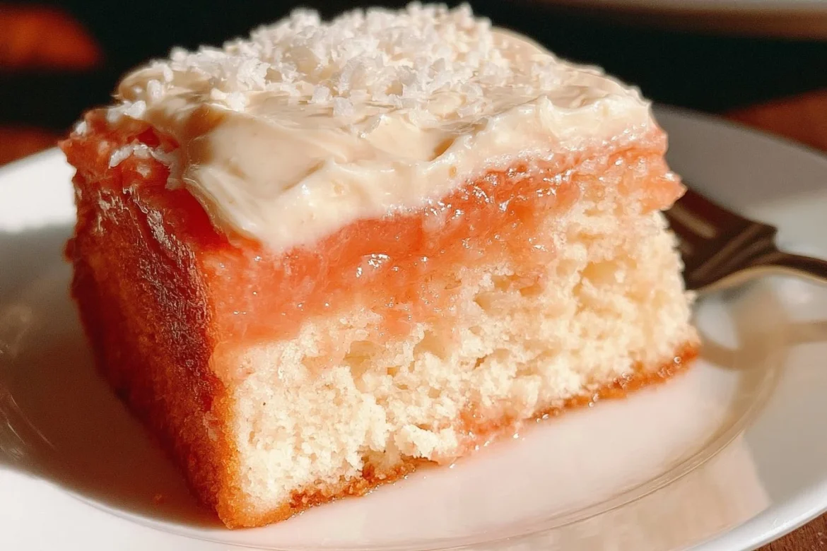 Delicious homemade Hawaiian Guava Cake showcasing tropical flavors
