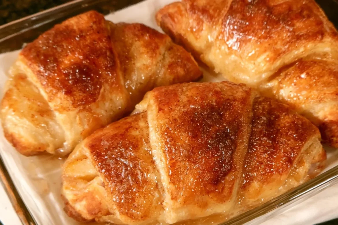 Delicious Apple Crescent Rolls with a flaky pastry and sweet apple filling