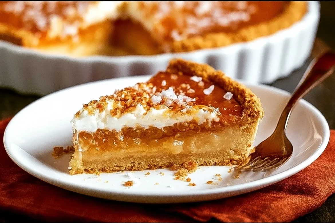 Delicious Salted Honey Pie with a sweet and salty flavor profile